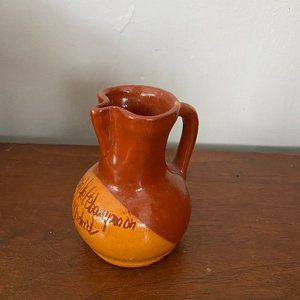 Vintage Pottery Pitcher from Madrid Spain
